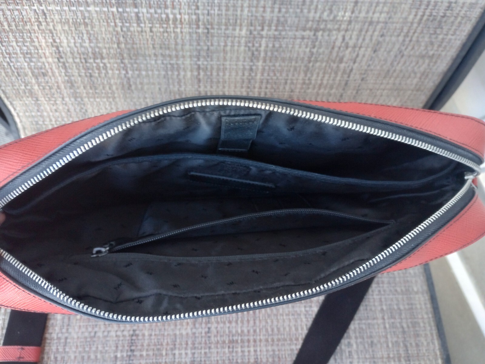 MICHAEL KORS HARRISON SAFFIANO LEATHER FRONTZIP BRIEFCASE eBay