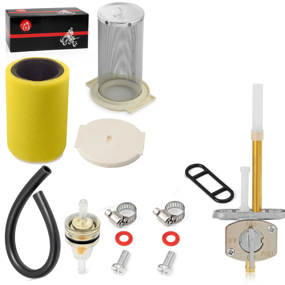 Filtro de aire y guía y tapa final válvula de combustible llave de paso para Yamaha KODIAK 400 4x4 93-99 Foto 3 de 4