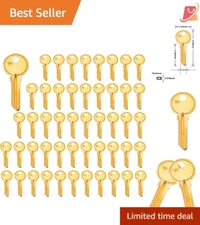 Brass Key Blanks Pack of 50 Uncut Y1 Durable for Locksmith Customization