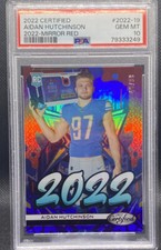 2022 Certified Aidan Hutchinson Graffiti Mirror Red /99 PSA 10 Low Pop Lions 🔥