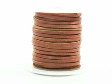 1 spool Latigo Leather Lacing 1/8" by 50 feet: Medium Brown (2918x50MB) C4E