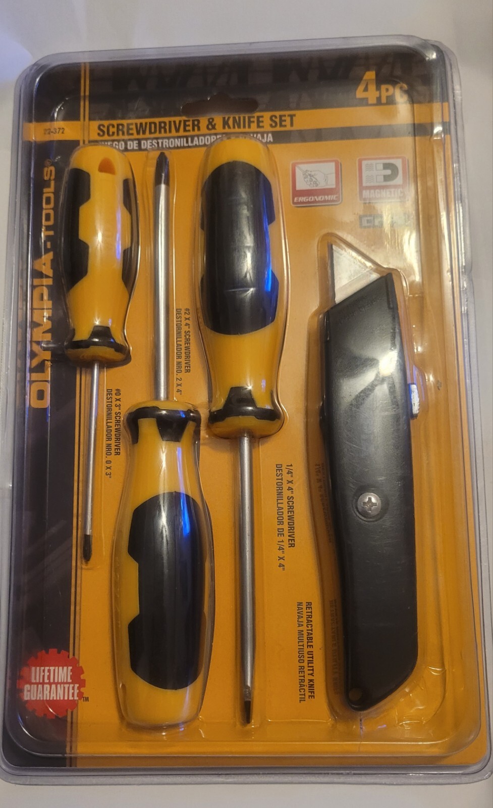 Set 1/4"x4" #2x4" #0x3" Utility Knife