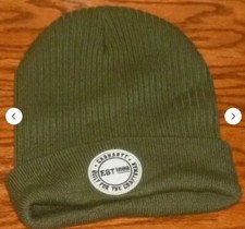 Image of Carhartt® Knit Cuffed Craftsman Patch Beanie 104878 -G72 Basil