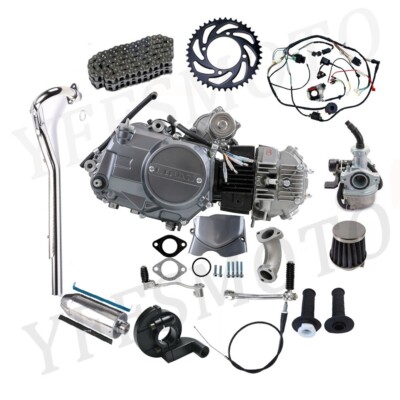 Lifan 125cc Semi Auto Engine Motor Carby Wiring Full Kit for CT70 CT110 CL70 CRF