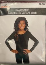 Celebrate Girls Small 6/6X Halloween Long Sleeved Leotard