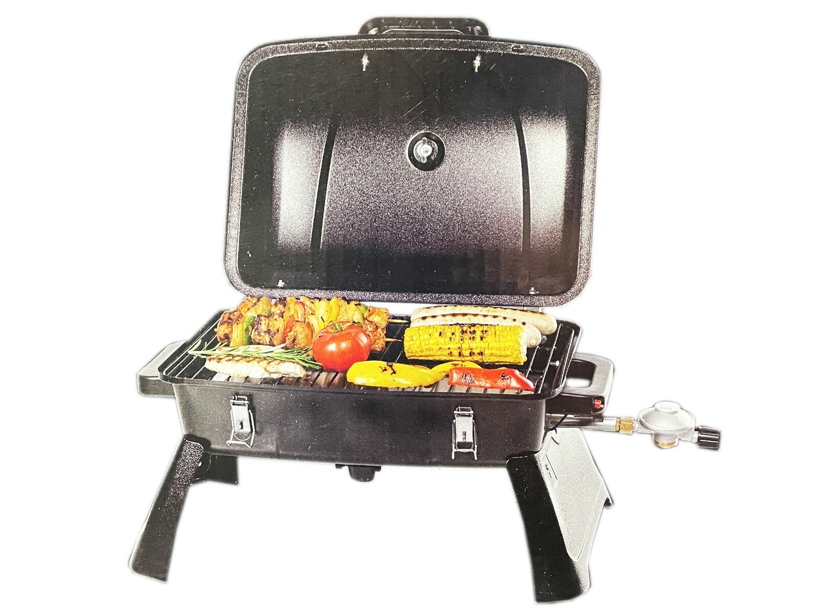 Gas Grill Tischgrill BBQ Gasgrill Thermometer Gartengrill 3,5kW Campinggrill G38