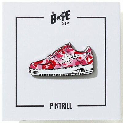  RARE  PINTRILL x A BATHING APE Sneaker Bape Pin *BRAND NEW* LE TOKYO JAPAN  