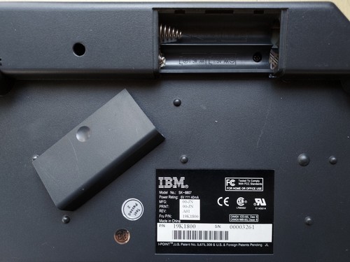 IBM infrared computer keyboard 19K1800 and receiver SK-7500 - Photo 7/9
