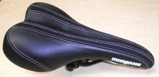 MONGOOSE BLACK/WHITE/SILVER BICYCLE SADDLE/SEAT BIKE PARTS 192-1