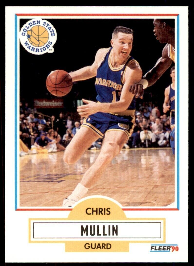 1990-91 Fleer Chris Mullin . Golden State Warriors #66