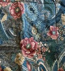 Croscill Home Green Rust Jacobean Floral Pillow Sham Border Trim Padded Standard