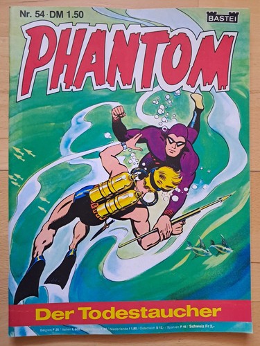Phantom Nr.54 - TOP Z1 Krimi Thriller COMICHEFT BASTEI Lee Falk - 第 1/3 張圖片