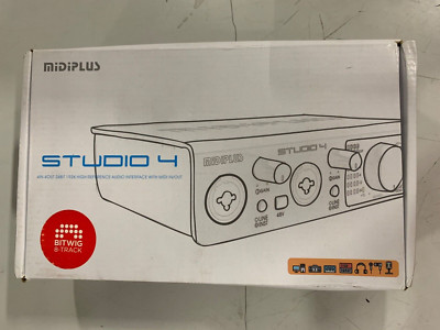 MIDIPLUS STUDIO 4 4 IN 4 OUT 24 BIT 192K HIGH REFERENCE3 AUDIO INTERFACE