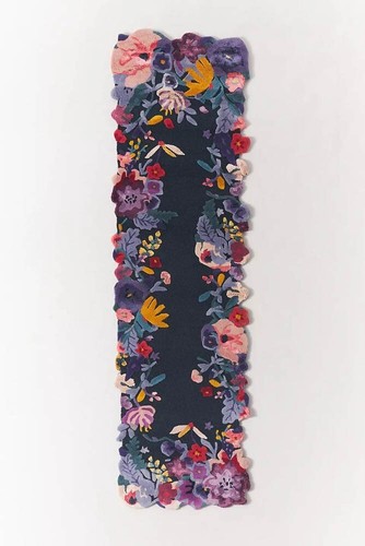 5x8|6x9|8x10|9x12|10x14 jordan purple Floral Latest Hand-Tufted Woolen Carpet - Picture 5 of 6
