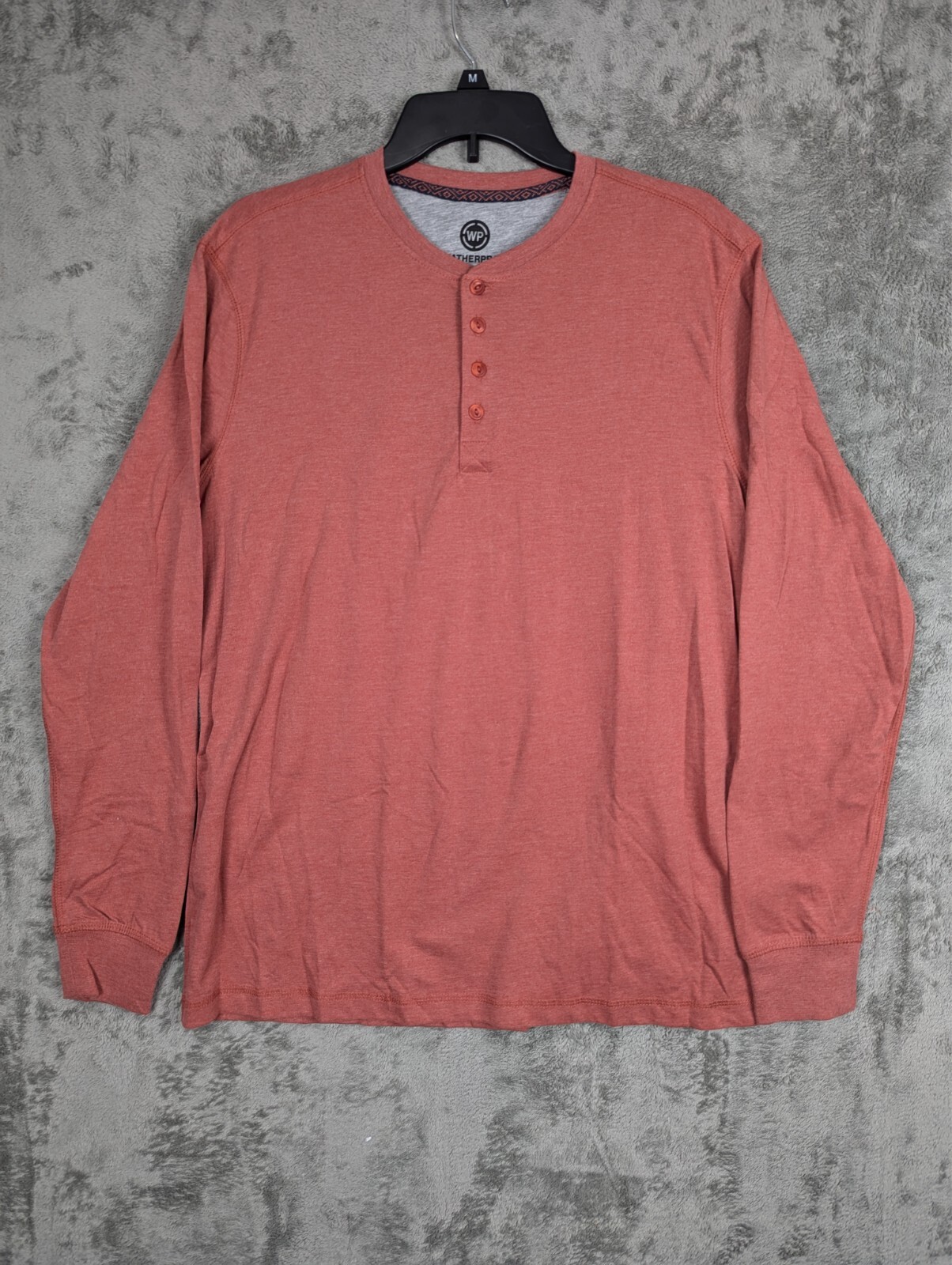 ALTRA Maglione Uomo Manica Lunga Resistente alle Intemperie Pullover 1 4 Bottone Rosso Nuovo (Altro)