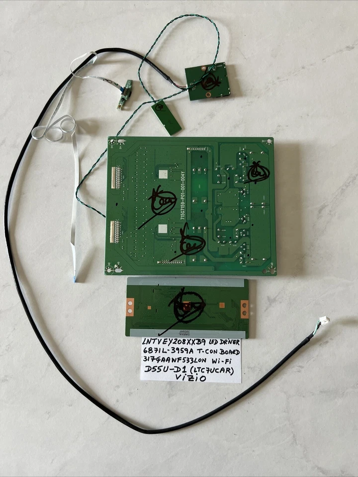 Vizio OEM светодиодный драйвер/T-Con плата/Wi-Fi плата—модель D55U-D1 версия LTC7UCAR - Изображение 2 из 4