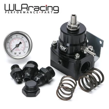 AN8 Feed & AN6 Return Line Fuel Pressure Regulator w/ Boost Reference Gauge 3-70