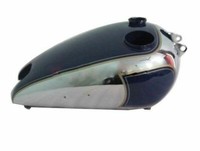 Kraftstofftank Benzin Stahl Verchromt Blau Lackiert Passt FüR BSA C10 C11
