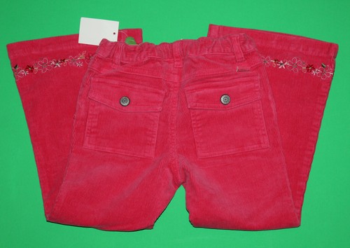 4 NWT Pumpkin Patch SHOPPING HEAVEN Pink Embroidered Corduroy PANTS Girls - Picture 4 of 4