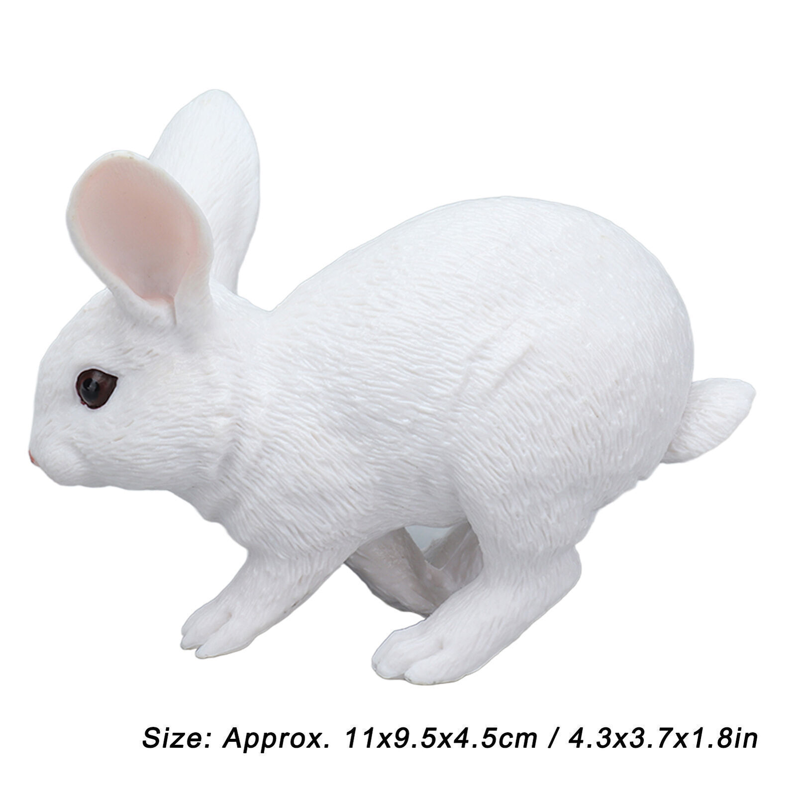 Easter Rabbit Figurine Static Bunny Statue Ornament for Home Landscape Display