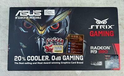 ASUS Strix Radeon R9 380 Overclocked 2 GB DDR5 256-bit 90YV08D0-M0NA00 NEW