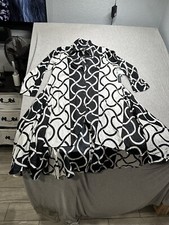 Step In Style Cotton Button Down Asymmetrical Long Sleeve Dress S Lagenlook