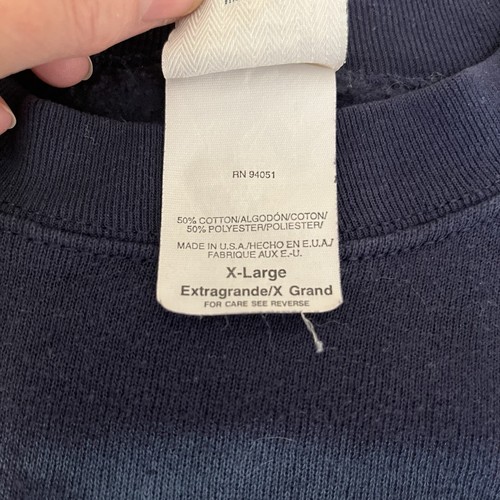 Felpa Briar Creek vintage anni 90 sportiva Wolf Pack uomo XL blu Cabin Core USA - Foto 6 di 12