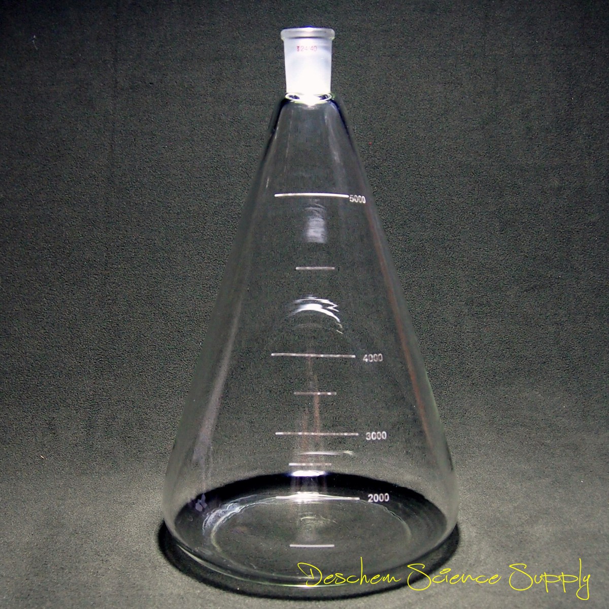 Flacon Erlenmeyer En Verre Borosilicate 5L Pour Laboratoire - Neuf Avec Petites Bulles D'air