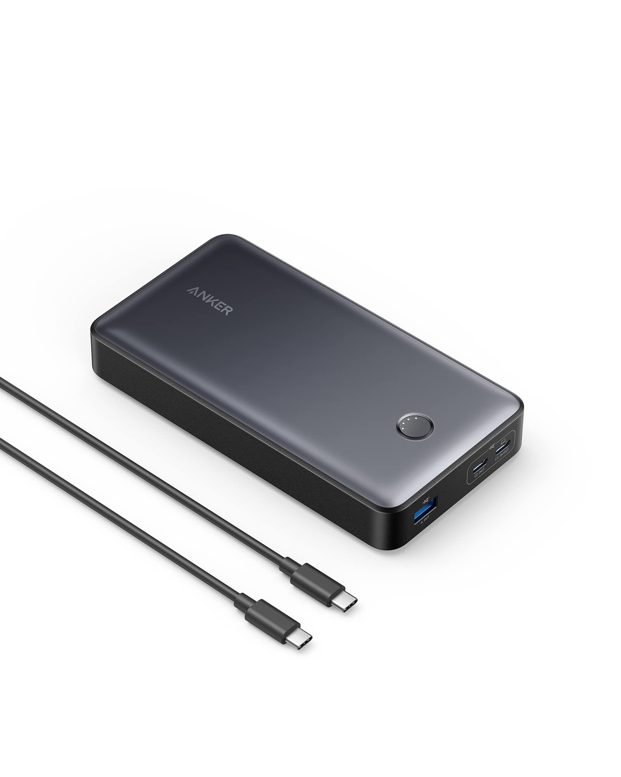 ANKER Power Bank 537 PowerCore 24K per laptop 24.000mAh 65W caricabatterie po...