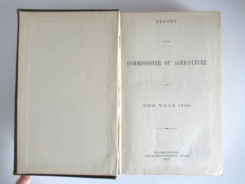 Report of the Commissioner of Agriculture for the Year 1883, HC Antique Book - Picture 6 of 20