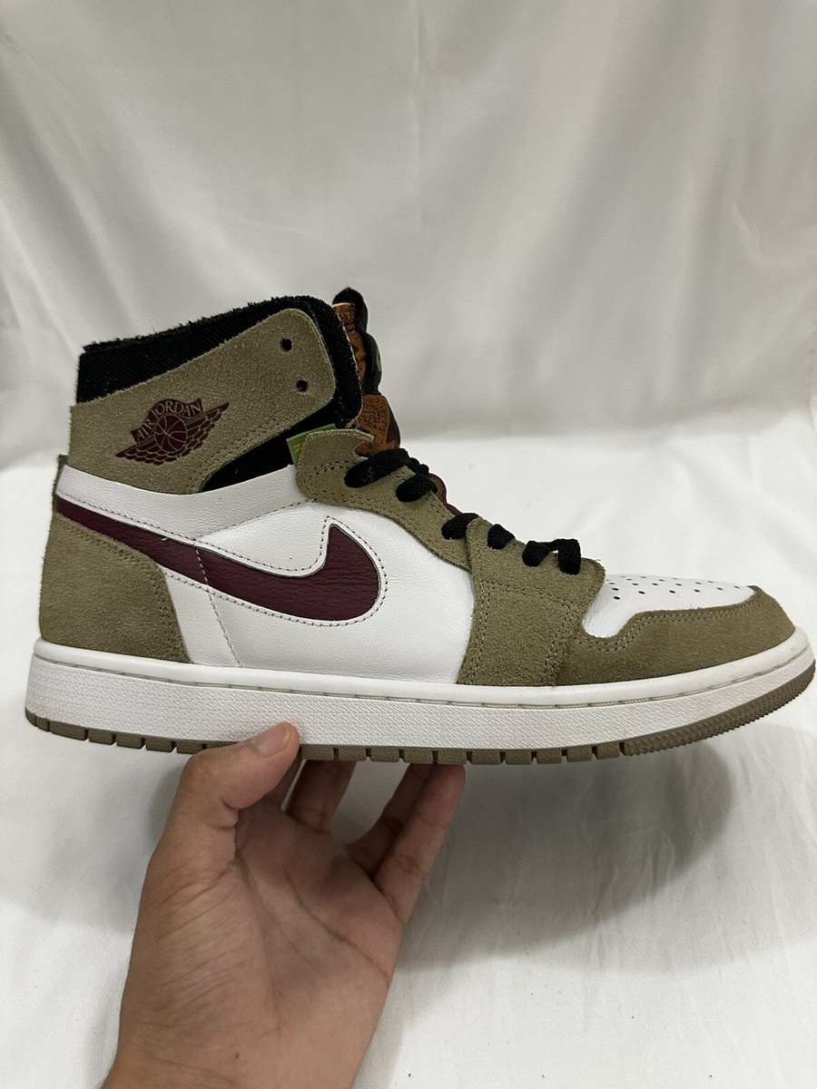 Size 9.5 - Jordan 1 Zoom CMFT Neutral Olive 2022 | eBay