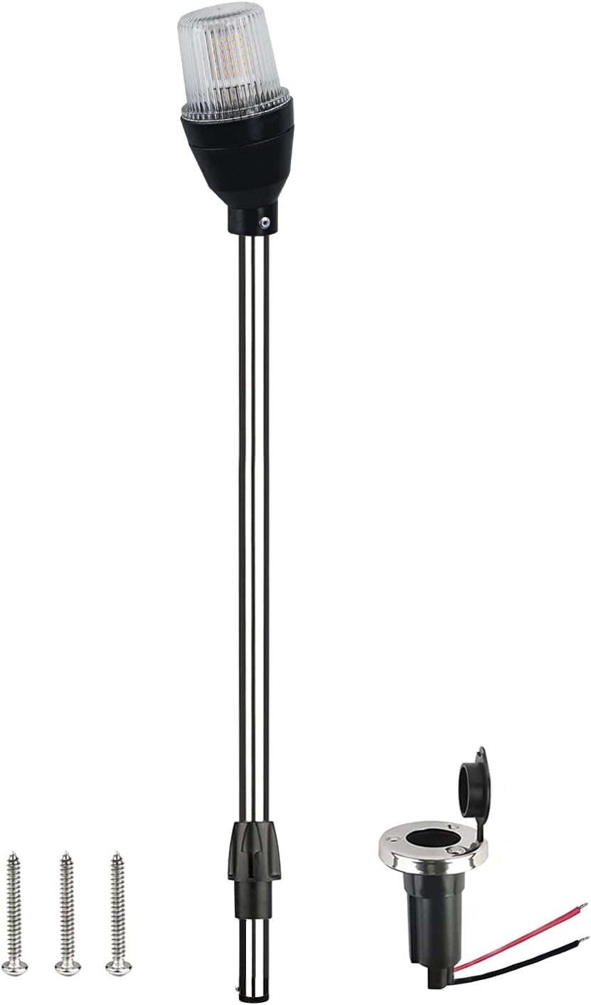 36 Inches Boat Stern Light Anchor Light LED Marine Navigation Lights All round W