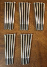 25 Midwest Fastener 7/16" x 8" Long Zinc Hex Bolts. Coarse Thread. Grade 2.
