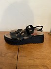 Espirit Black runber and leather Wedge Heel Sandels platform Shoes Sz 7.5 — photo 6