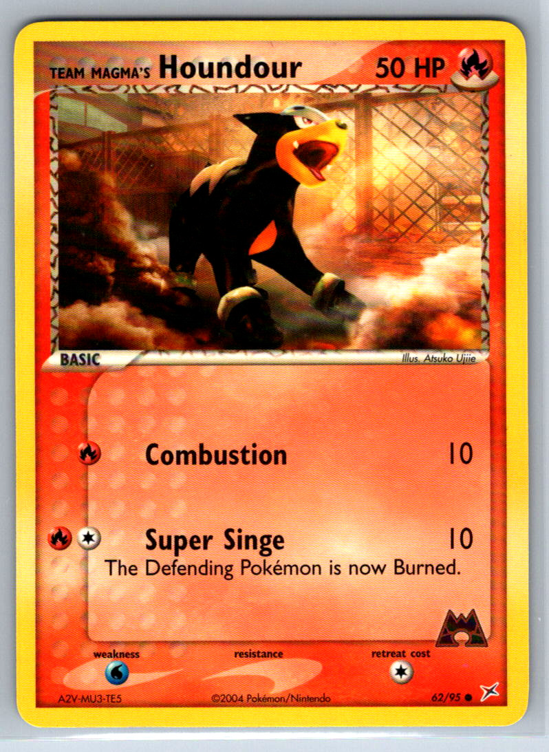 Pokemon Team Magma's Houndour EX Team Magma vs Aqua 62/95