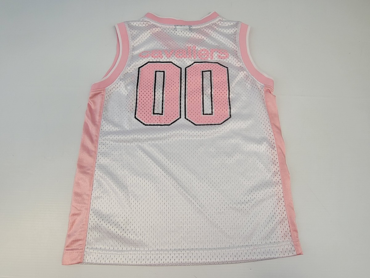 VINTAGE REEBOK GIRLS NBA CLEVELAND CAVALIERS WHITE AND PINK