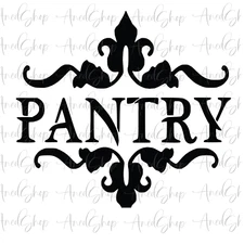 Pantry Vinyl Decal, Kitchen décor Decal, Pantry door Decal