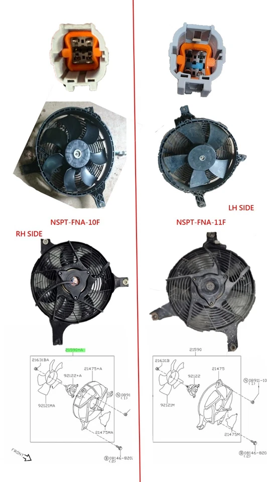A/C CONDENSER FAN FOR NISSAN PATROL GU 2001-2012 - image 2 of 2
