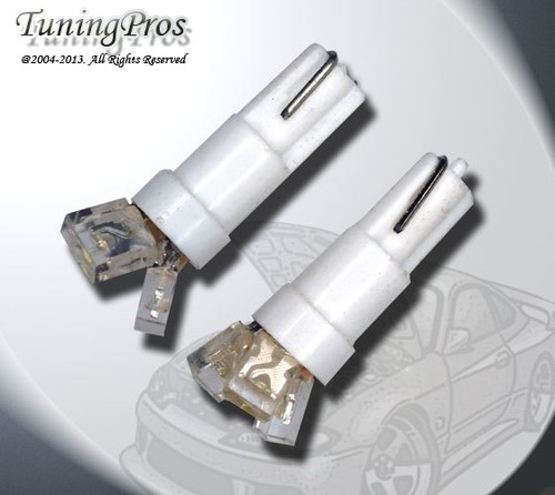 (1 Pair) Set of 2 pcs Instrument Gerneral T5 3 White LED Light Bulbs 2721 74 - Foto 1 di 3