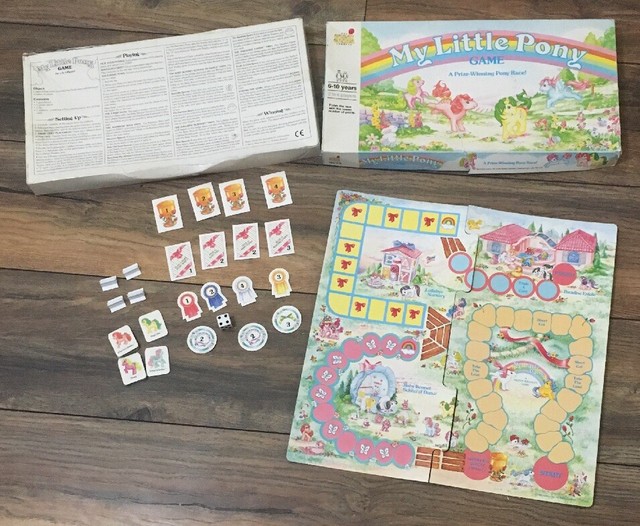 My Little Pony Game 1986 Board Game by Milton Bradly Vintage G1 MLP eBay
