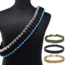 Ceinture de rangement pour fusil de chasse d'extérieur obus bandolier balles chasse munitions