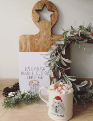 It's Christmas Movies Weihnachten Saisonale Wand Wohndeko Druck