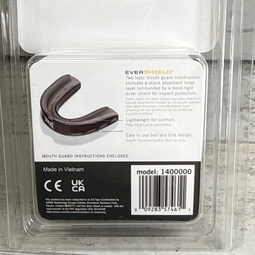 Everlast Evershield Single Mouth Guard 1400000 Dual Layer Technology With Case - Picture 5 of 7