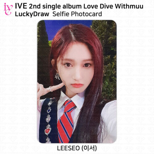 IVE 2nd Single Album Love Dive Official WithMuU Lucky Draw Photocard KPOP  K-POP | eBay