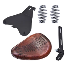 Motorcycle Bobber Solo Seat Spring Black For Honda Shadow Spirit ACE VT 1100 750