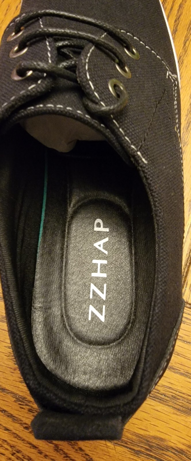 SAOLA ZZHAP Scarpe Oxford Uomo Casual Tela Traspirante Nero Sneakers SOLO SCARPA DESTRA