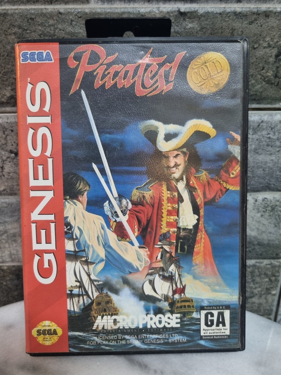 Pirates Gold Sega Genesis Very Rare Game , 100% AUTHENTIC Pirates Gold Sega Genesis Very Rare Game , 100% AUTHENTIC