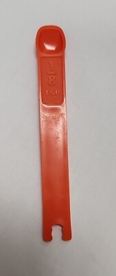 Vintage Tupperware Orange Measuring Spoon Replacement 1/8 Tsp Teaspoon 1266-1