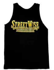 Streetwise Clothing Plaque Men's Black/Gold Tank Top Size M Tee T-Shirt
