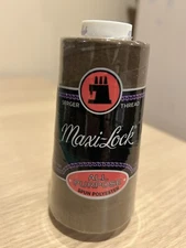 Maxi-Lock Serger Thread Brown 3000 yd All Purpose Spun Polyester NEW!